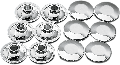 DRAG SPECIALTIES Handlebar Clamp Socket-Head Bolt Plug - Chrome - 12 Pack