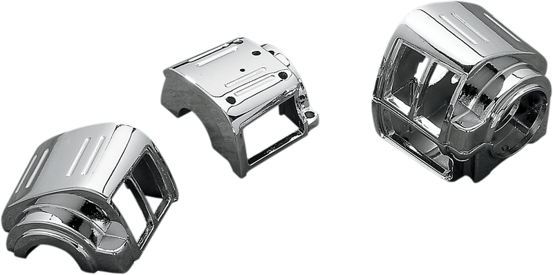 DRAG SPECIALTIES Replacement Left / Right Handlebar Switch Housing Kit - Chrome