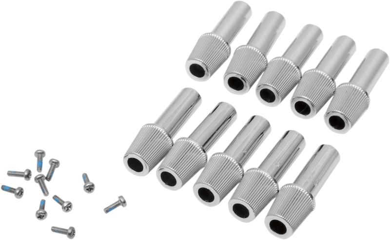 DRAG SPECIALTIES Replacement Trip Reset Knobs - Chrome - 10 Pack
