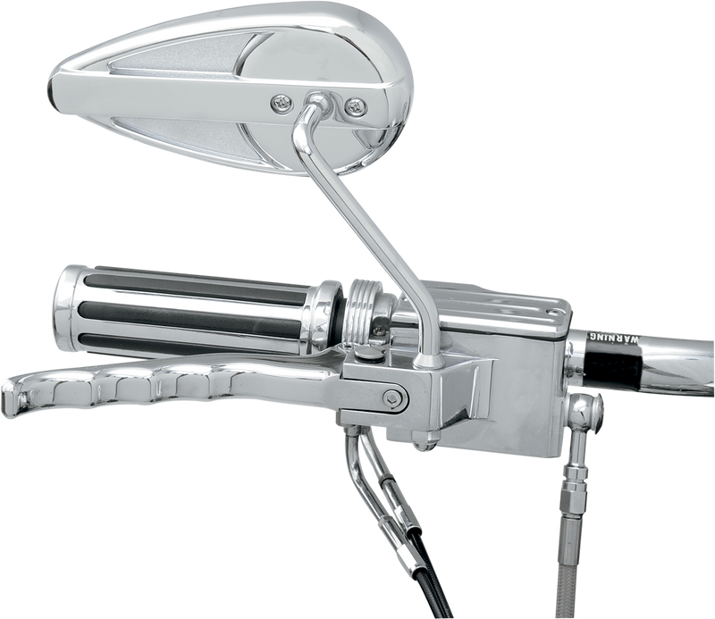 DRAG SPECIALTIES Die-cast Right Teardrop Mirror - Chrome - 6" x 3"