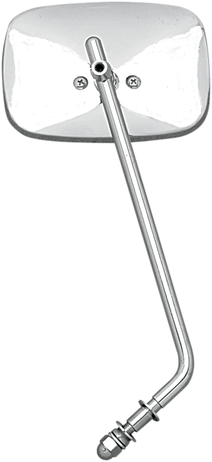 DRAG SPECIALTIES Die-Cast Low Rider Adjustable Stem Mirror - Chrome - 3-1/2" x 5"