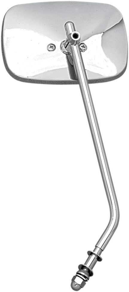 DRAG SPECIALTIES Die-Cast Long Adjustable Stem Mirror - Chrome - 3-1/2" x 5"