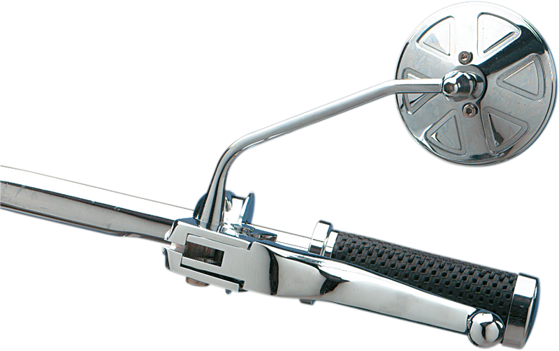 DRAG SPECIALTIES Stealth III Series Mirror - Round - Chrome