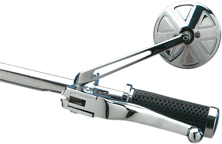 DRAG SPECIALTIES Round Series Mirror with Long Stem - Chrome ...