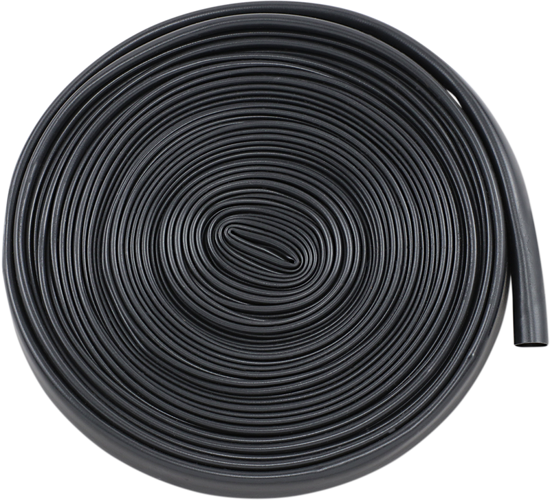 DRAG SPECIALTIES Shrink Tube .250" to .125" - Black - 25 Foot Length
