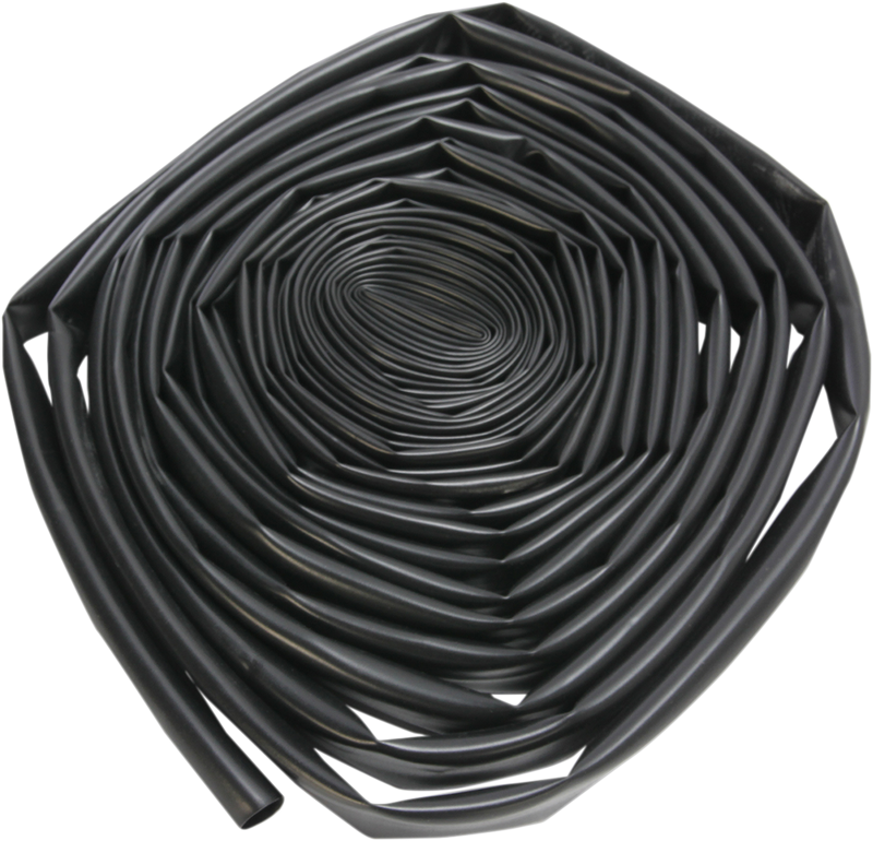 DRAG SPECIALTIES Shrink Tube .500" to .250" - Black - 25 Foot Length