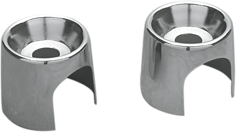 DRAG SPECIALTIES Replacement Upper Shock Bolt / Stud Cover Set - Chrome - '70-'86 FX / FL