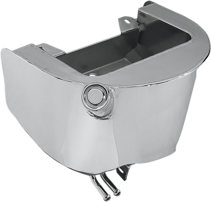 DRAG SPECIALTIES Replacement Winged Oil Tank - Chrome - Softail
