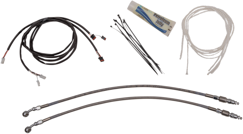 FAT BAGGERS INC. 1-1/4" EZ Install Pointed Top Handlebar Kit - 16" - Chrome 909216