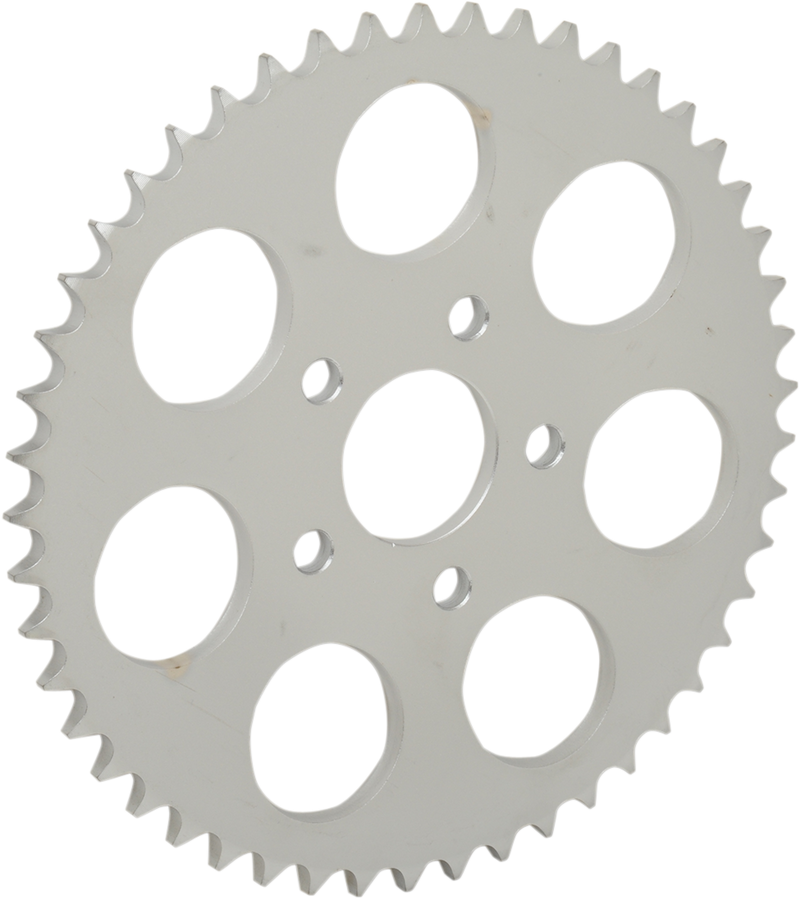DRAG SPECIALTIES Replacement Carbon Steel 0.23" Offset Rear Sprocket - Zinc - 49 Tooth