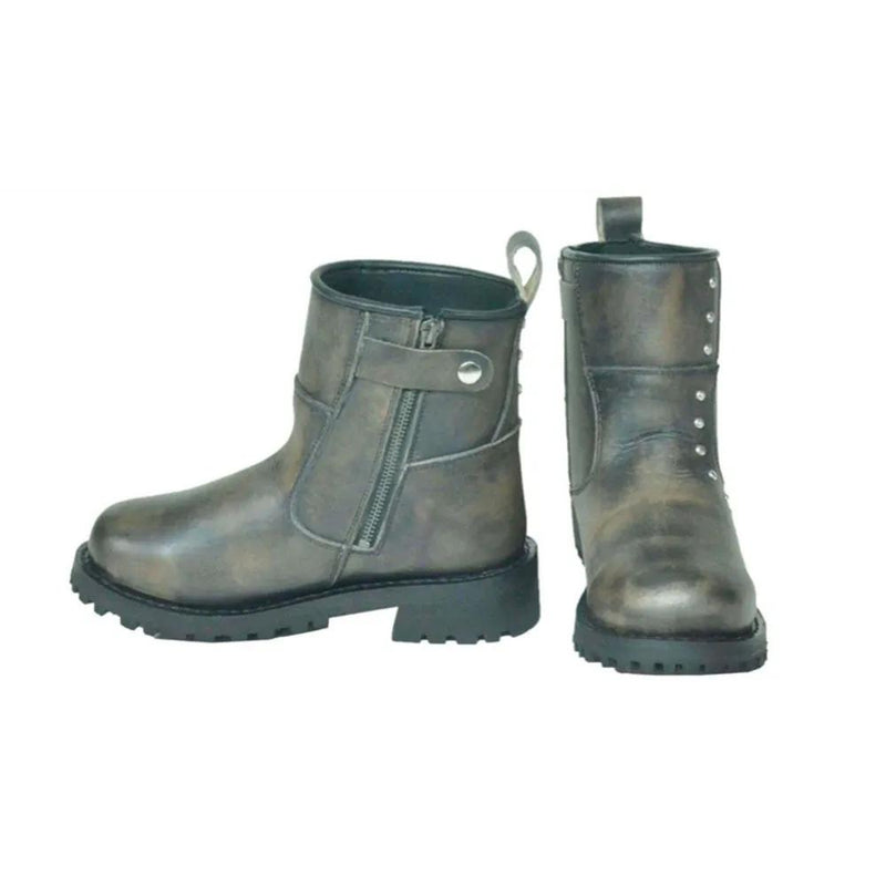 Ironrose - Ladies Motorcycle Biker Leather Boots