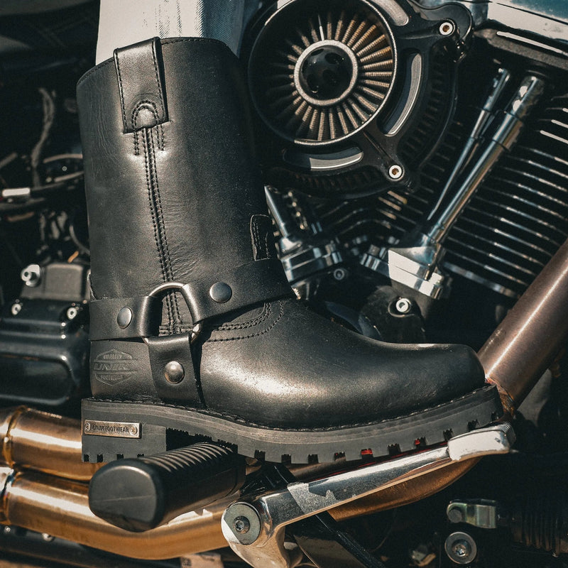 Lady Harness - Ladies Motorcycle Biker Leather Boots