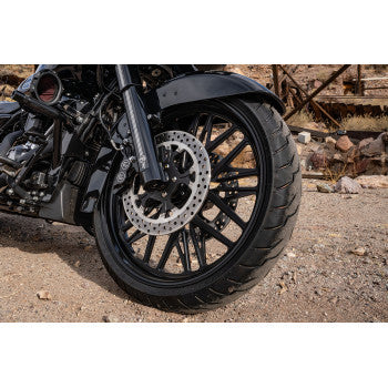 PERFORMANCE MACHINE (PM) Wheel - Nivis - Front - Dual Disc/without ABS - Black Ops - 21x3.5 - '08-'23 TOURING