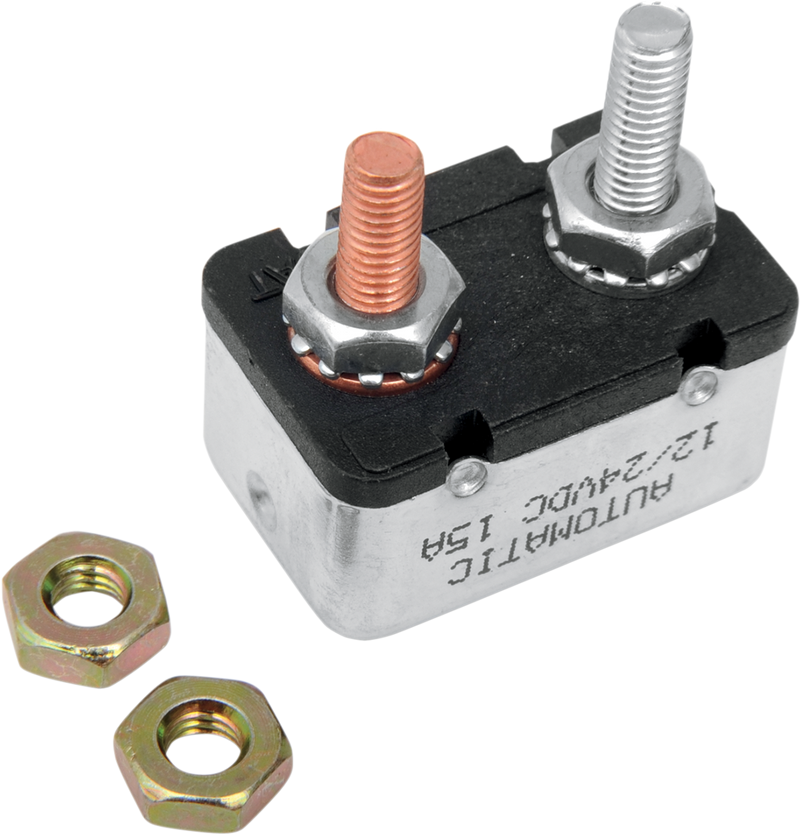 DRAG SPECIALTIES Replacement Threaded Circuit Breaker - 15A