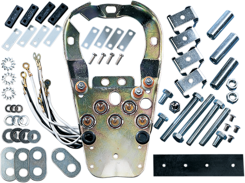 DRAG SPECIALTIES Replacement Cat Eye Style Dash Base with Wire Harness Kit