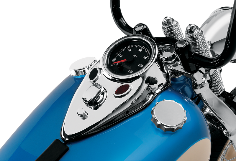 DRAG SPECIALTIES Replacement Cat Eye Dash Cover - Chrome