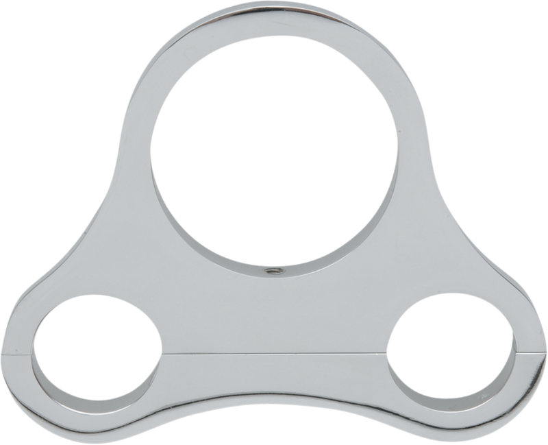 DRAG SPECIALTIES 1.25" T-Bar Single 2.375/2.4" Mini Gauge Mount - Chrome