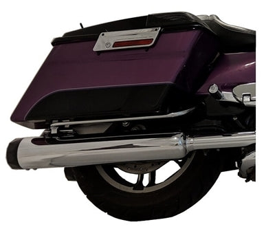 TAB PERFORMANCE - 4.5" B.A.M Stick Slip-On Mufflers | Chrome hrome Slash Cut Tip Zombie Baffles (Loud)