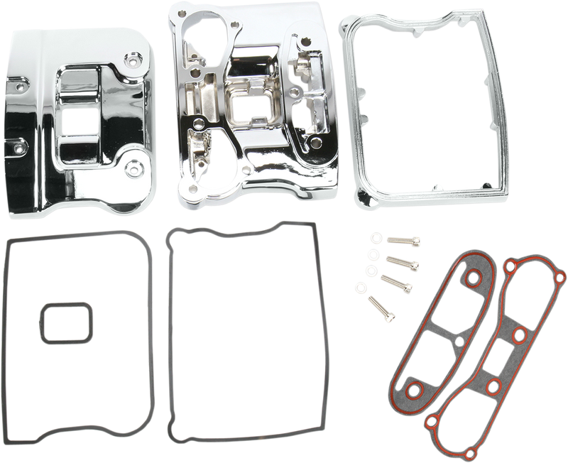 DRAG SPECIALTIES Replacement Rocker Box Kit - Evo Big Twin - Chrome