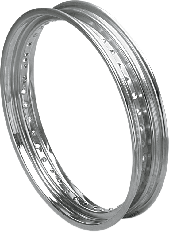 DRAG SPECIALTIES Rolled Edge Front Rim - 40 Hole - Chrome - 19x2.5