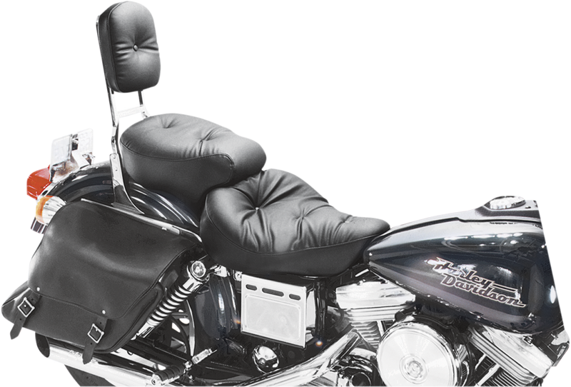 MUSTANG Wide Regal Touring One-Piece 2-Up Seat - Dyna '96-'03