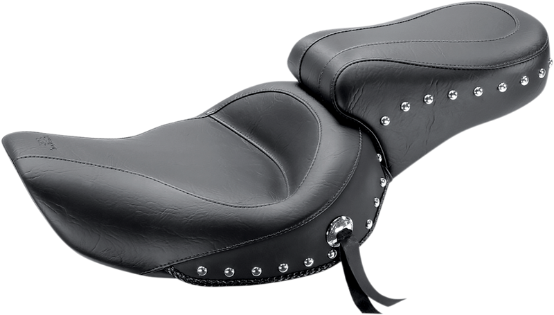 MUSTANG Standard Studded Touring One-Piece 2-Up Seat - Dyna '96-'03