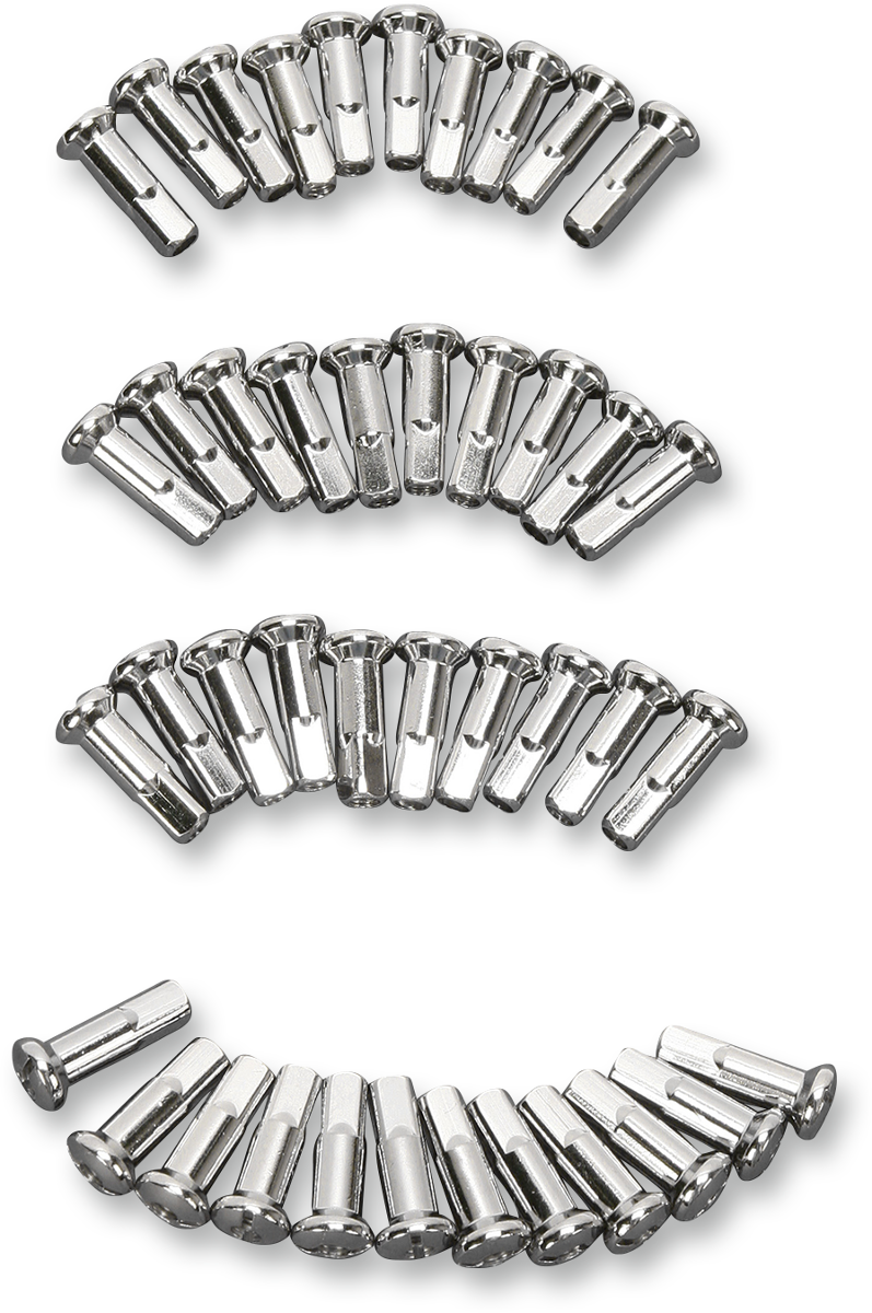 DRAG SPECIALTIES Replacement Chrome Spoke Nipples - X-Long Length - 40 Pack