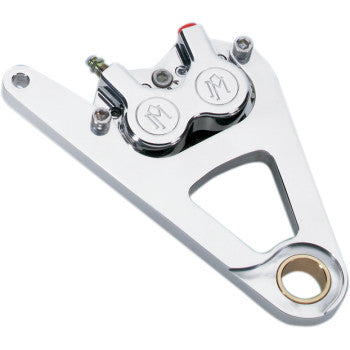 PERFORMANCE MACHINE (PM) Caliper Kit - Single Disc - Front - Chrome - Springer '88-'99