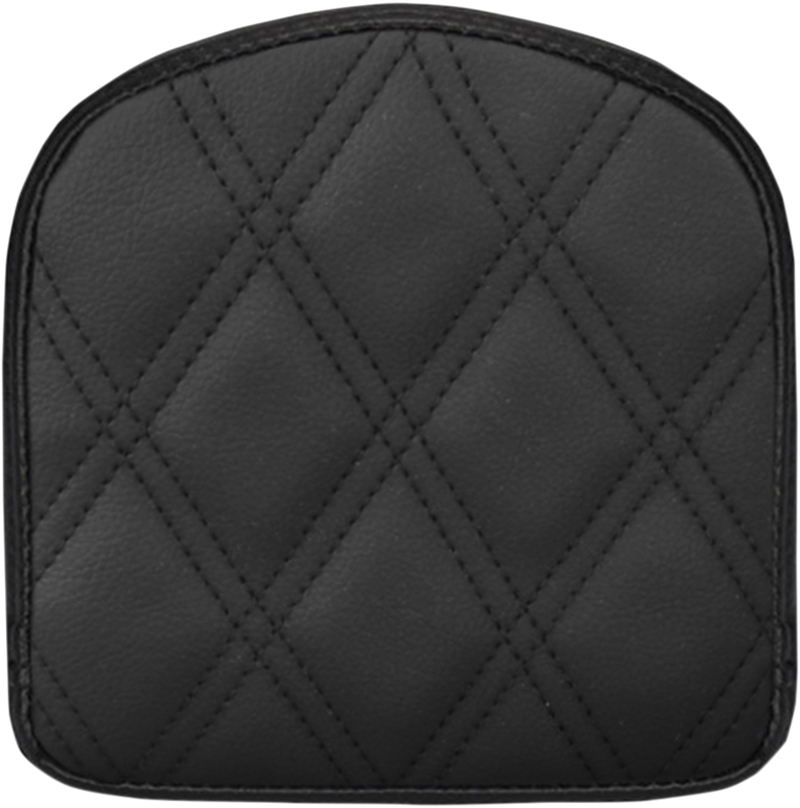 SADDLEMEN Sissy Bar Pad - Lattice Stitched - Black