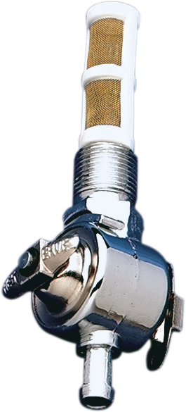 DRAG SPECIALTIES Die-cast Early-Style Straight Fuel Petcock - Chrome - 3/8" NPT