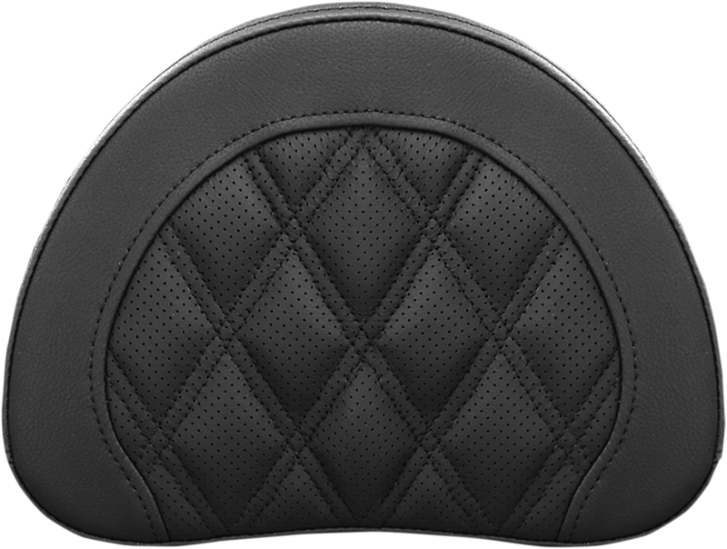 SADDLEMEN Sissy Bar Pad - Lattice Stitched - Black
