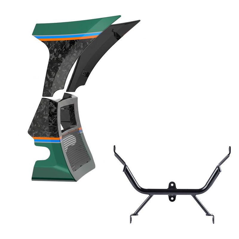 Advanblack Daybrake Carbon Fiber Fairing Spoiler Kit with Support Bracket for '23.5-'26 Harley Road Glide