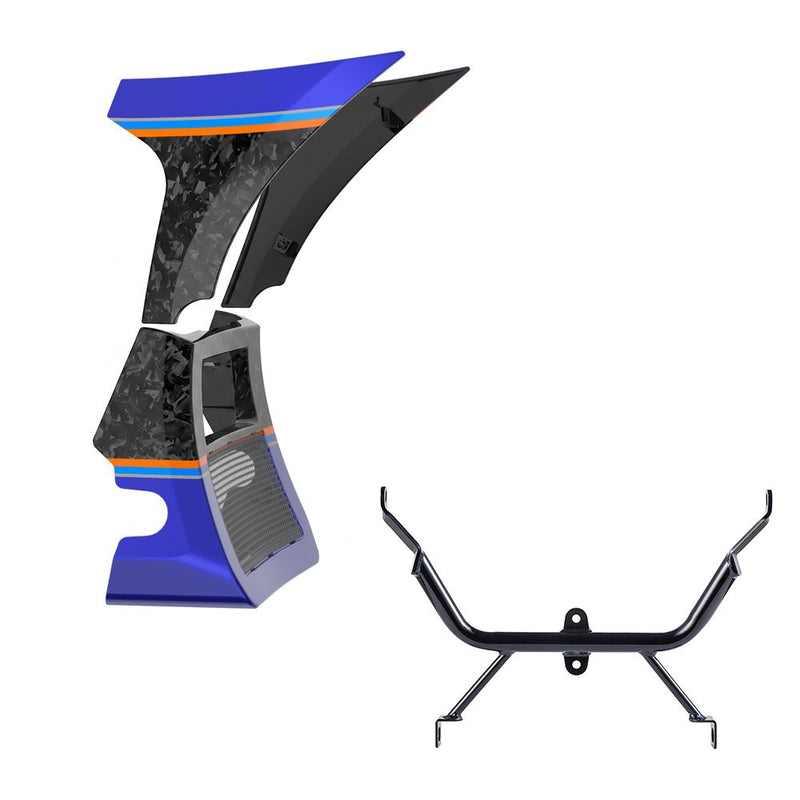 Advanblack Daybrake Carbon Fiber Fairing Spoiler Kit with Support Bracket for '23.5-'26 Harley Road Glide