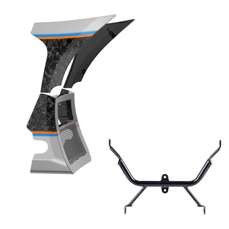 Advanblack Daybrake Carbon Fiber Fairing Spoiler Kit with Support Bracket for '23.5-'26 Harley Road Glide
