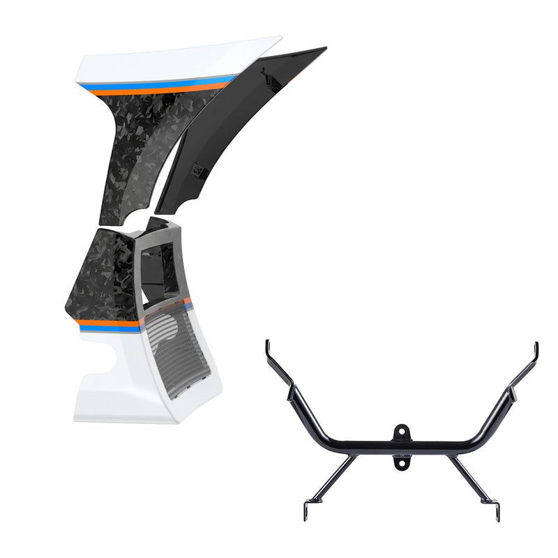 Advanblack Daybrake Carbon Fiber Fairing Spoiler Kit with Support Bracket for '23.5-'26 Harley Road Glide