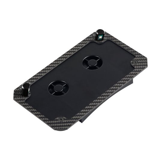 Advanblack  - Carbon Fiber license plate lights Housing Fits '23.5 + Harley Touring Models