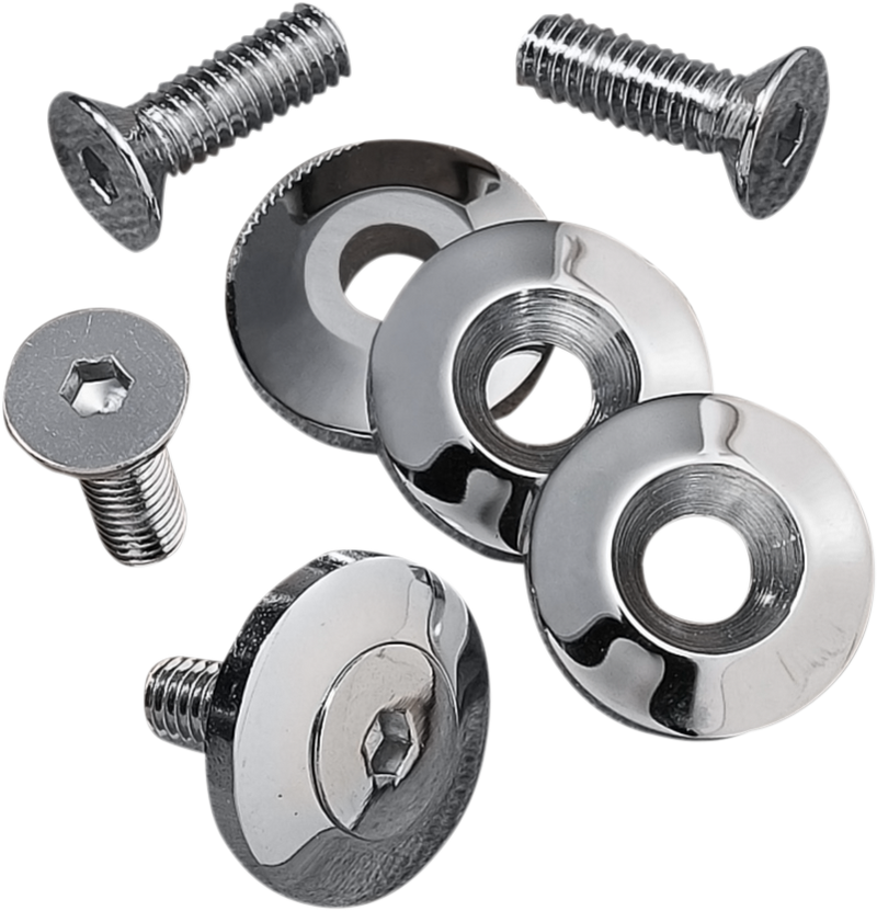 DRAG SPECIALTIES Flat Side Fuel Tank Custom Bolt Kit - Chrome