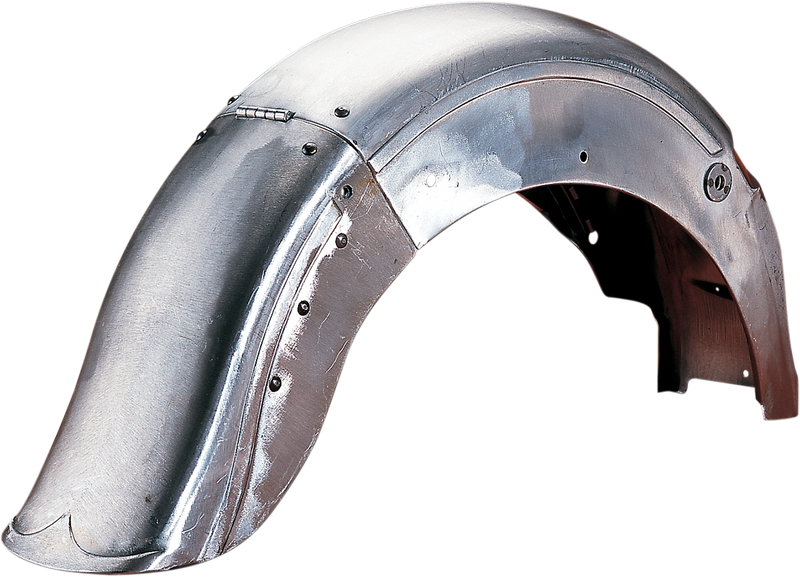 DRAG SPECIALTIES Replacement Steel Hinged Rear Fender - Raw