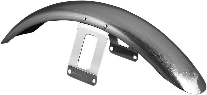 DRAG SPECIALTIES Replacement Steel Low-Profile Front Fender w/ Mounts - Raw