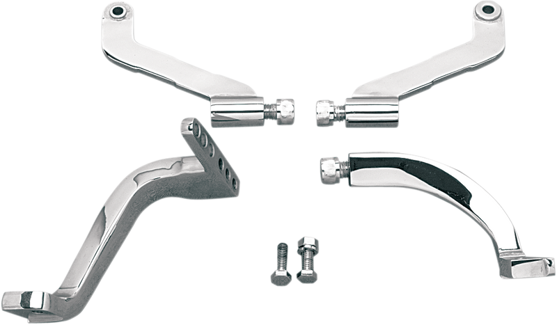 DRAG SPECIALTIES Replacement Driver Floorboard Mounting Brackets - Chrome - FLT/FLHT
