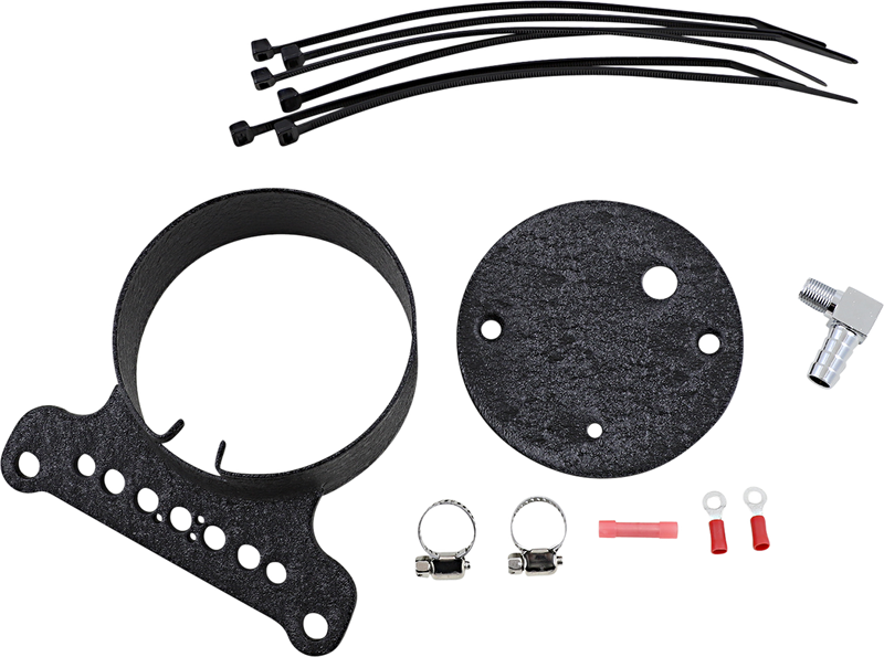 DRAG SPECIALTIES Replacement Single Gauge Mounting Bracket - Wrinkle Black