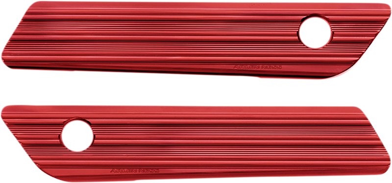 ARLEN NESS Saddlebag Latch Covers - Red