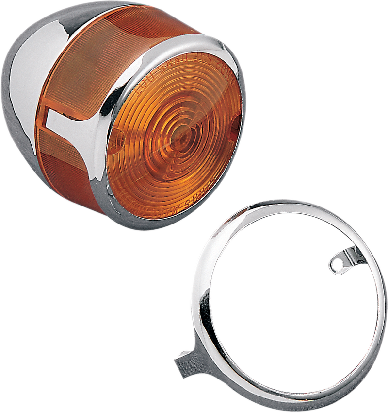 DRAG SPECIALTIES Turn Signal Lens Trim Ring Set - Chrome