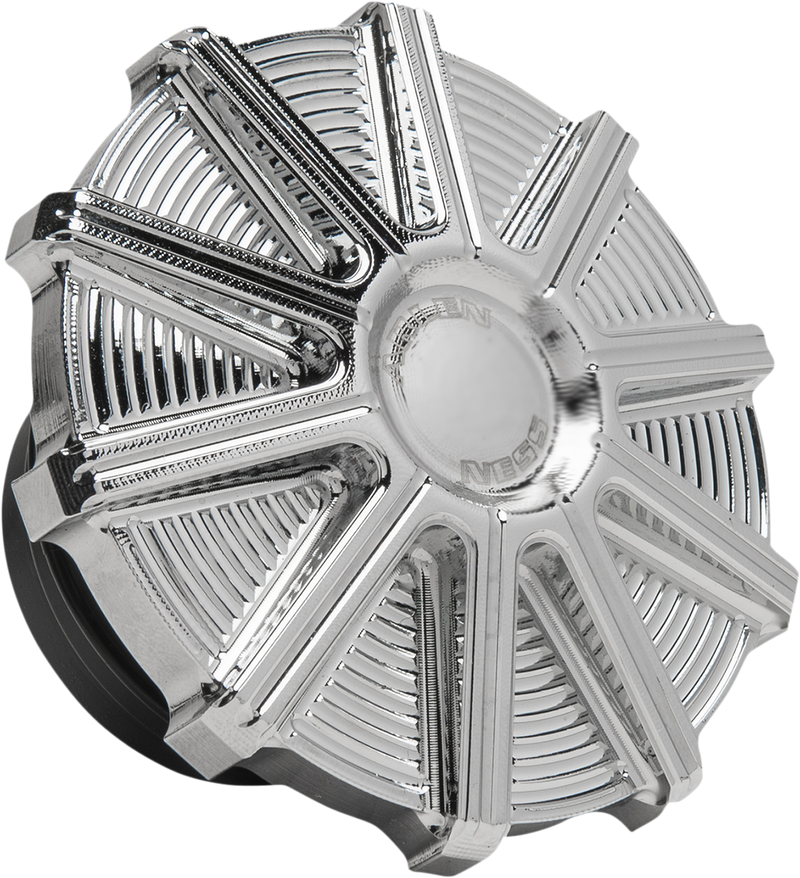 ARLEN NESS Vented Gas Cap - 10 Gauge - Chrome