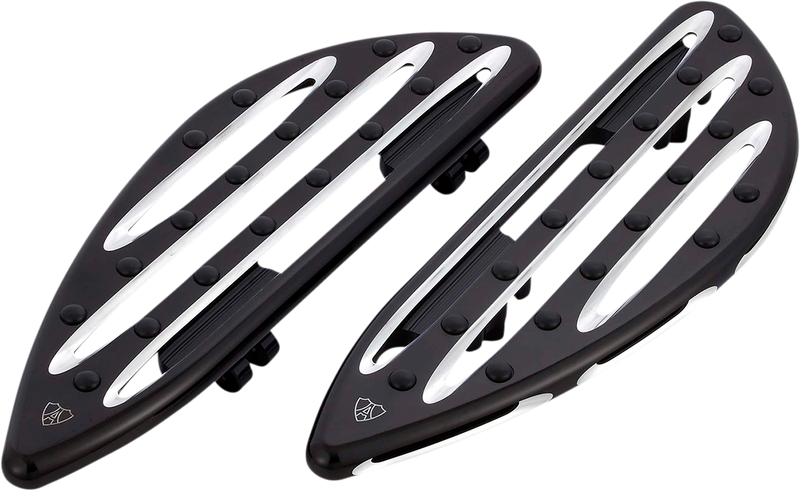 ARLEN NESS Driver Floorboards - Deep Cut - Black - 2018-2022 SOFTAIL MODELS