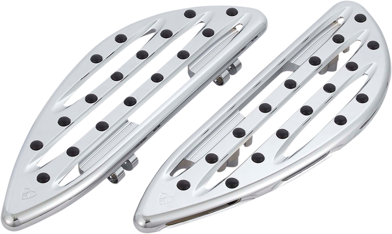 ARLEN NESS Driver Floorboards - Deep Cut - Chrome - 2018-2022 SOFTAIL MODELS
