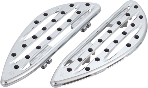 ARLEN NESS Driver Floorboards - Deep Cut - 2018-2025 SOFTAIL MODELS - Chrome