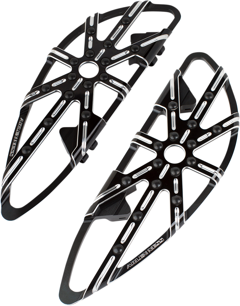 ARLEN NESS Driver Floorboards - 10 Gauge - Black - 2018-2022 SOFTAIL MODELS