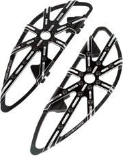 ARLEN NESS Driver Floorboards - 10 Gauge - 2018-2025 SOFTAIL MODELS - Black