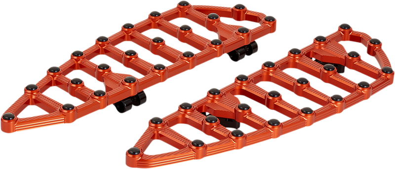 ARLEN NESS MX Driver Floorboards - Orange - 2018-2022 SOFTAIL MODELS
